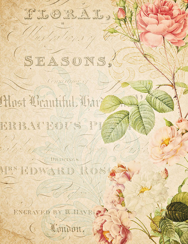 Free Graphic Friday - Vintage Rose Paper