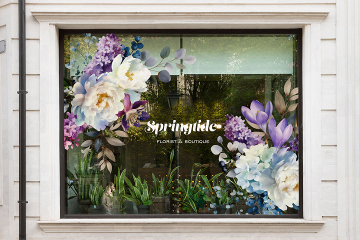 Springtide Floral Watercolor Clip Art & Patterns Graphics Collection