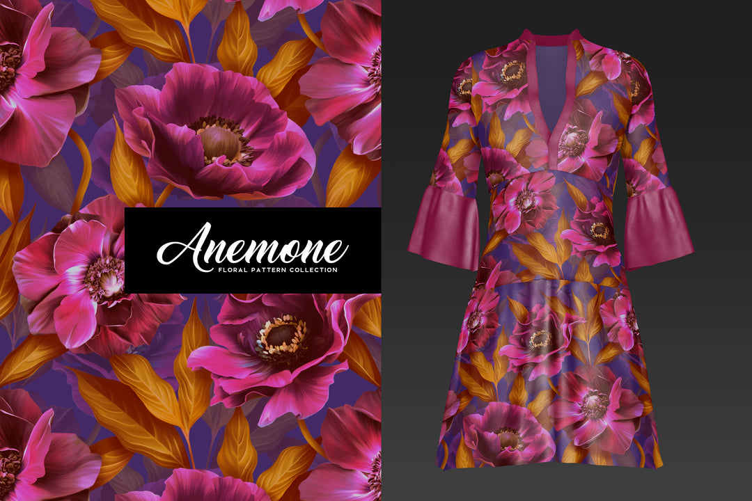 Anemone Floral Pattern Collection