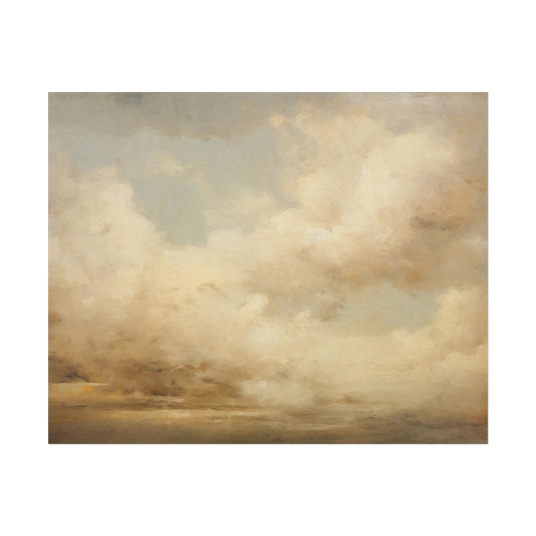 Cloud Landscape Oil Painting Art Print v.2