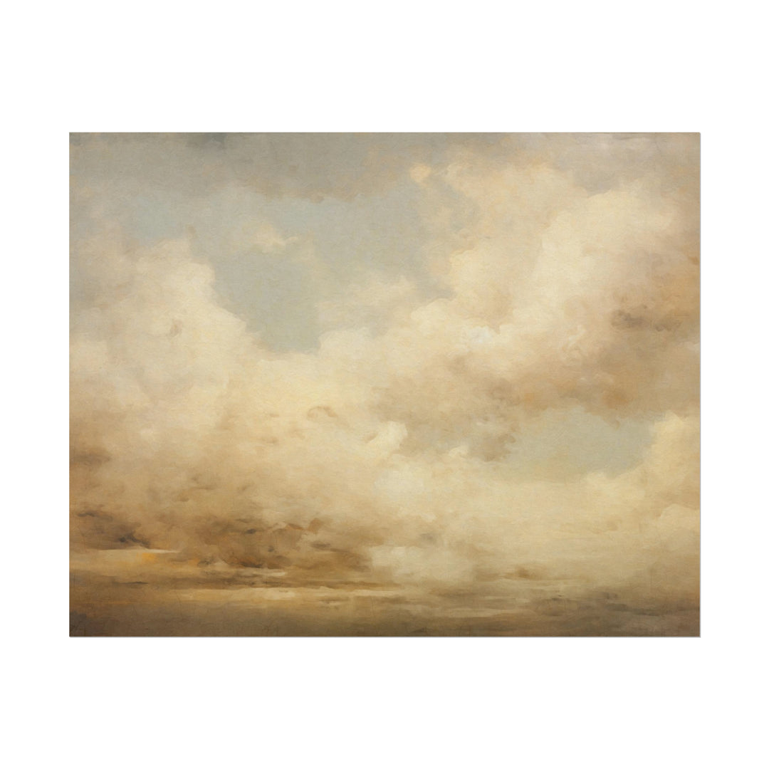 Cloud Landscape Oil Painting Art Print v.2