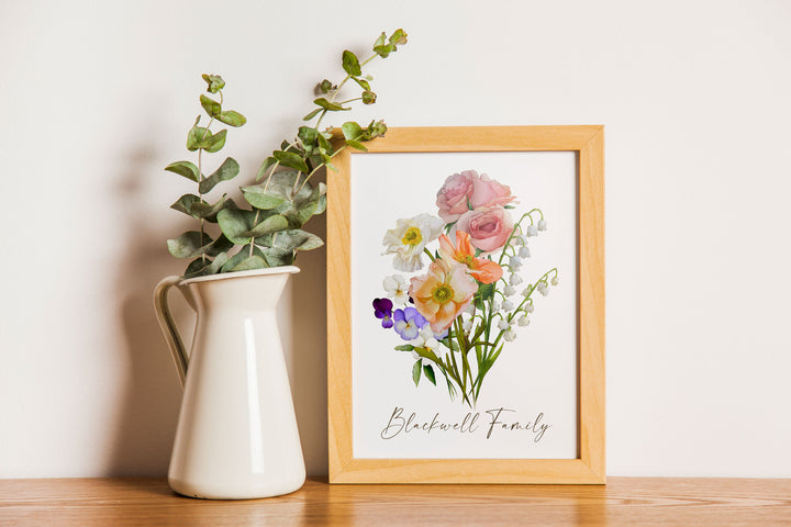 Watercolor Botanical Birth Flowers - Commercial Use Graphics