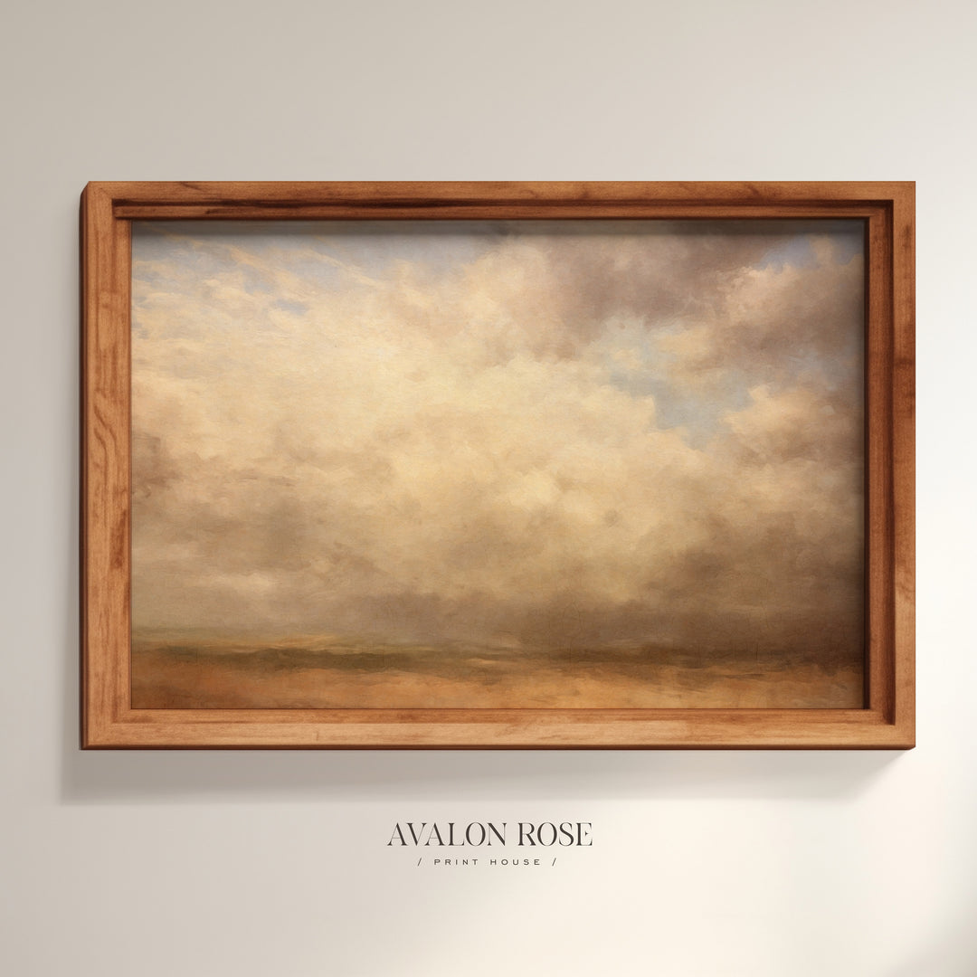 Cloud Landscape Oil Painting Art Print v.1