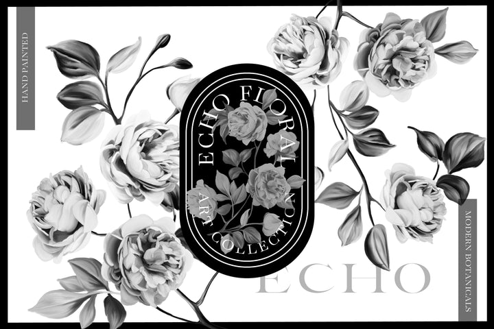 Echo Modern Botanical Floral Clip Art Graphics Collection