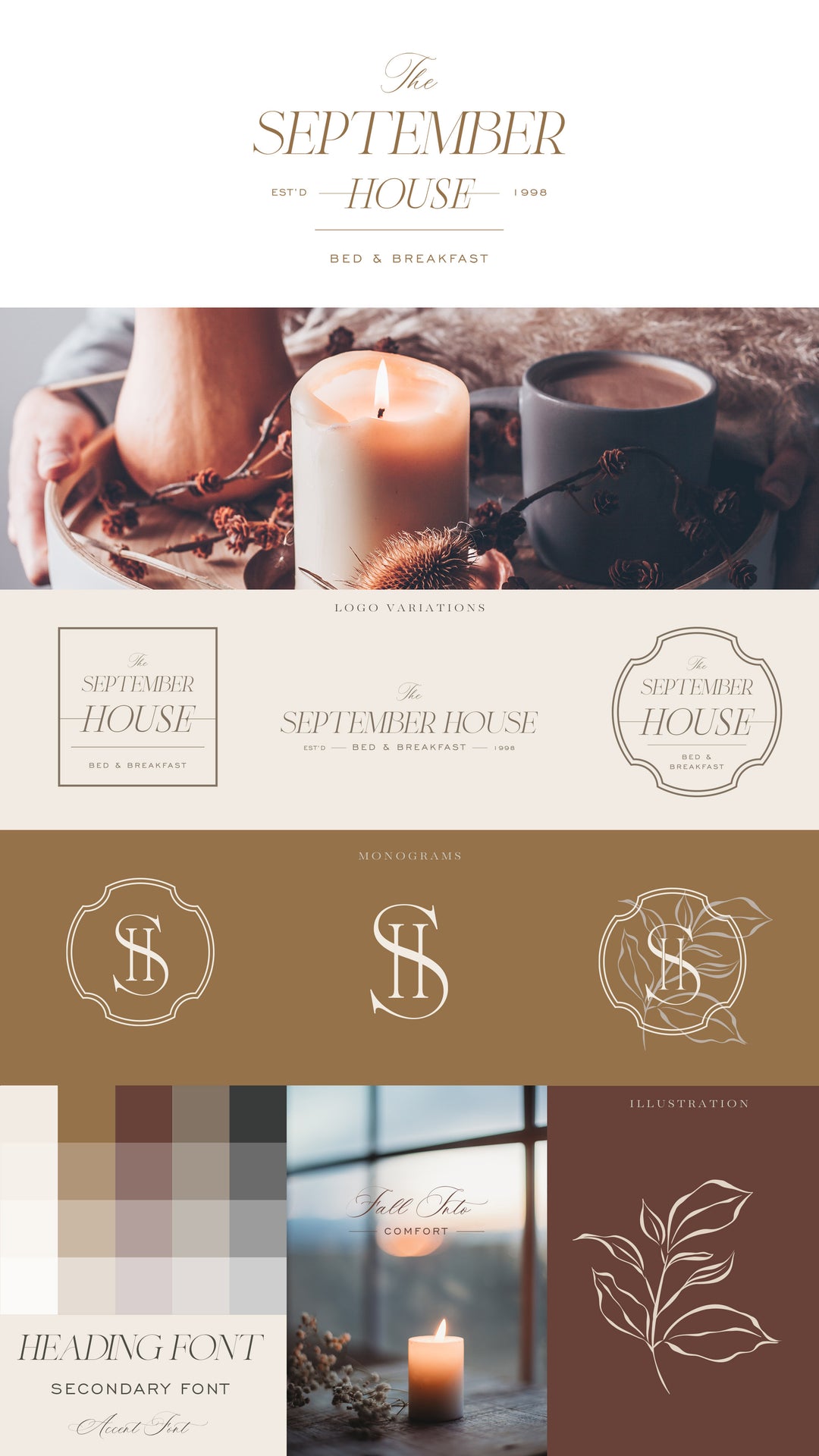 Semi-Custom Logo & Branding Suite // Autumn Leaves