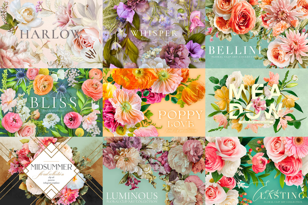 The Ultimate Digital Floral Graphics Bundle