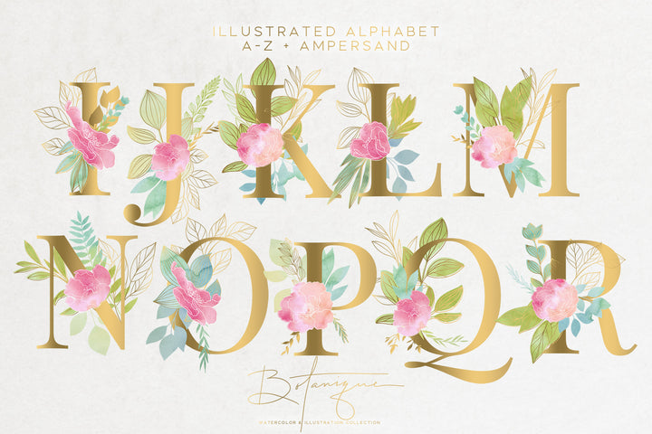 Botanique - Floral Watercolor & Illustration Kit