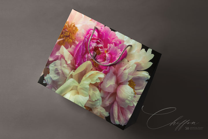 Chiffon Painted Peony Background Collection