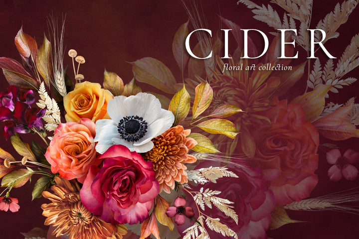 Cider Floral Autumn Clip Art Graphics Collection