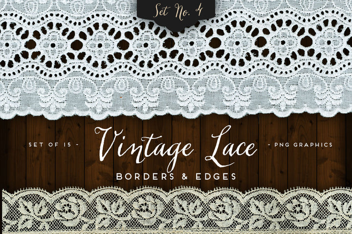 Vintage Lace Borders & Edges No. 4