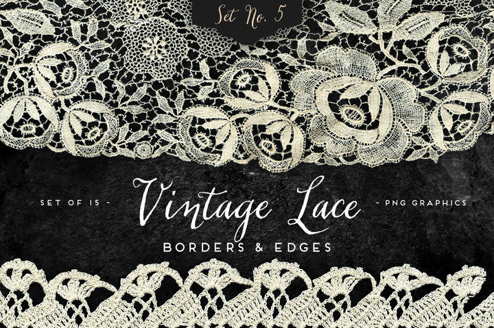 Vintage Lace Borders & Edges No. 5