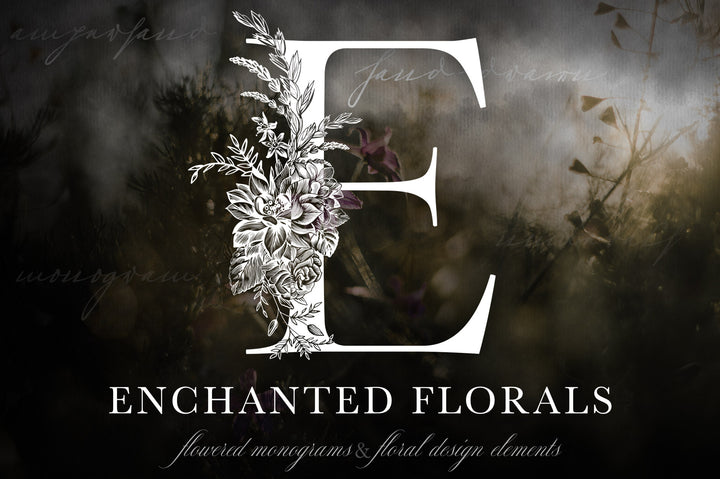 Enchanted Floral Monogram Set