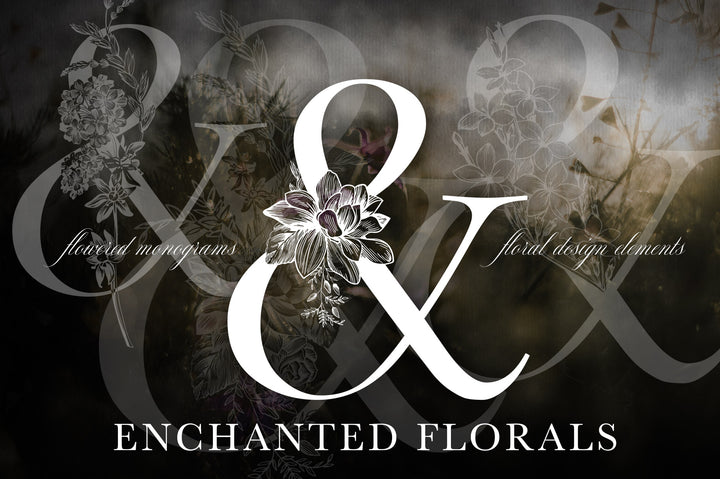 Enchanted Floral Monogram Set
