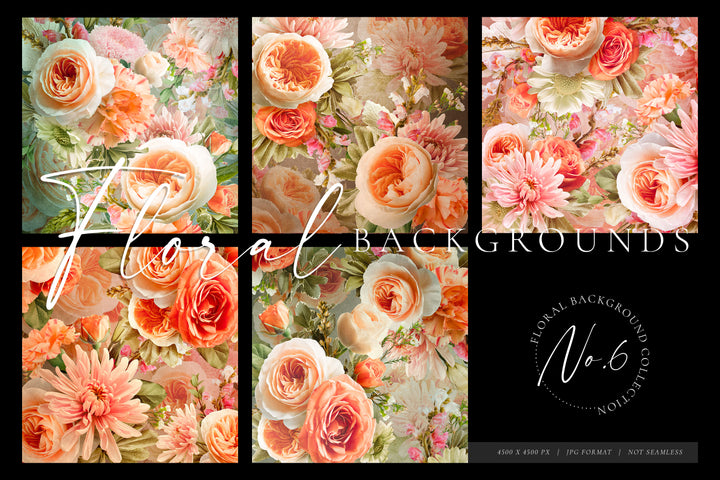 Floral Backgrounds Bundle Vol. 1