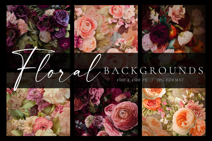 Floral Backgrounds Bundle Vol. 1