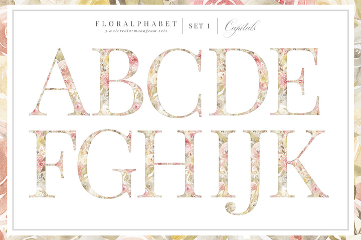 Floralphabet Monograms Vol 1