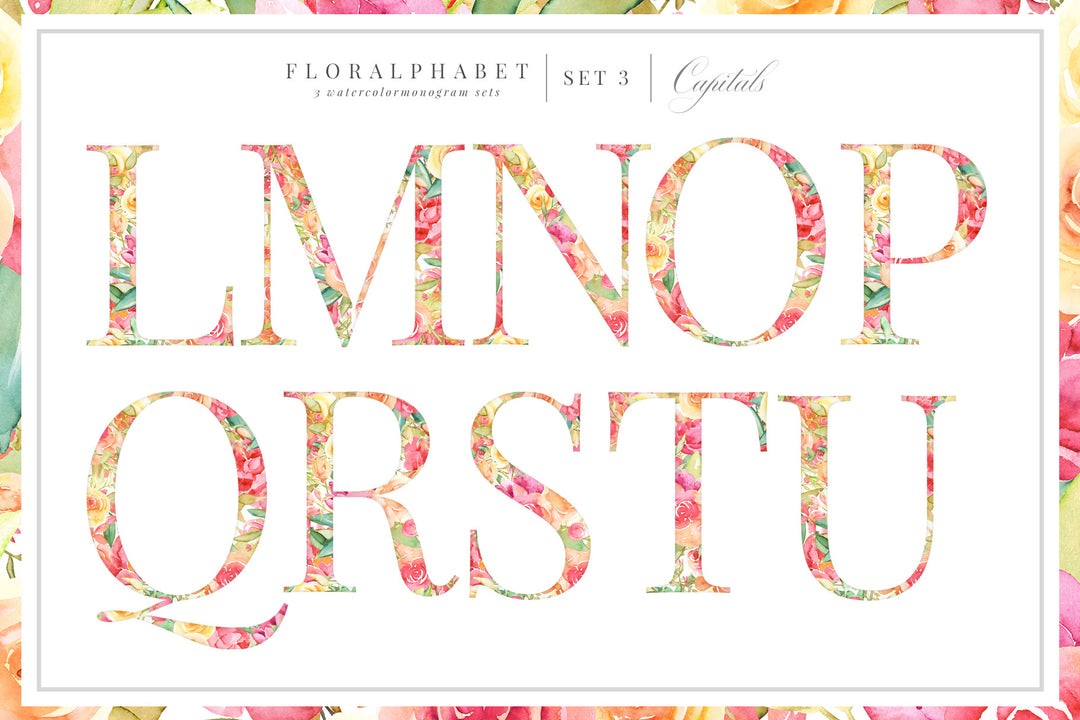 Floralphabet Monograms Vol 1