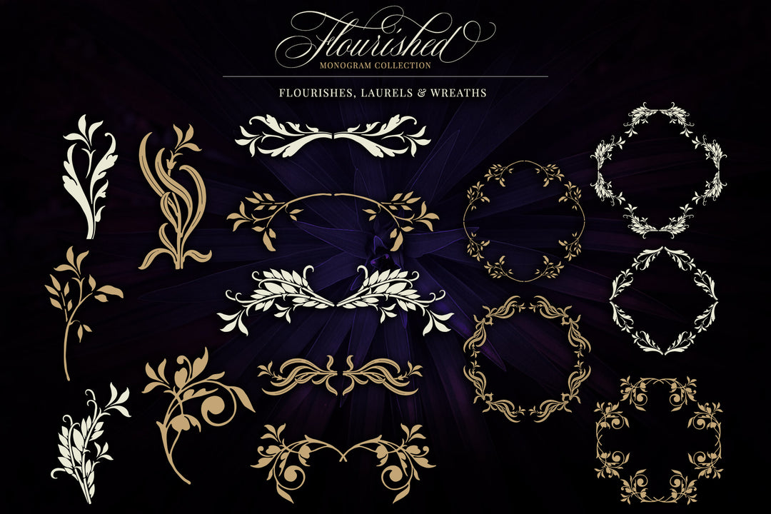 Flourished Vector Monogram Collection