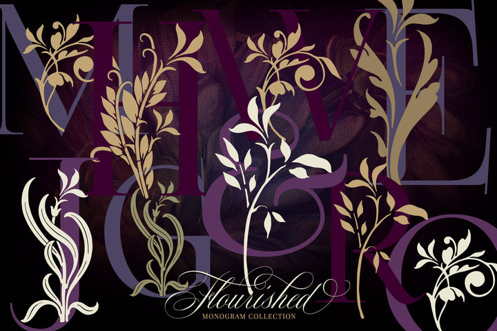 Flourished Vector Monogram Collection