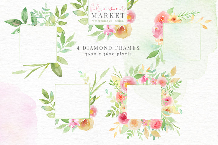 Flower Market Watercolor Collection