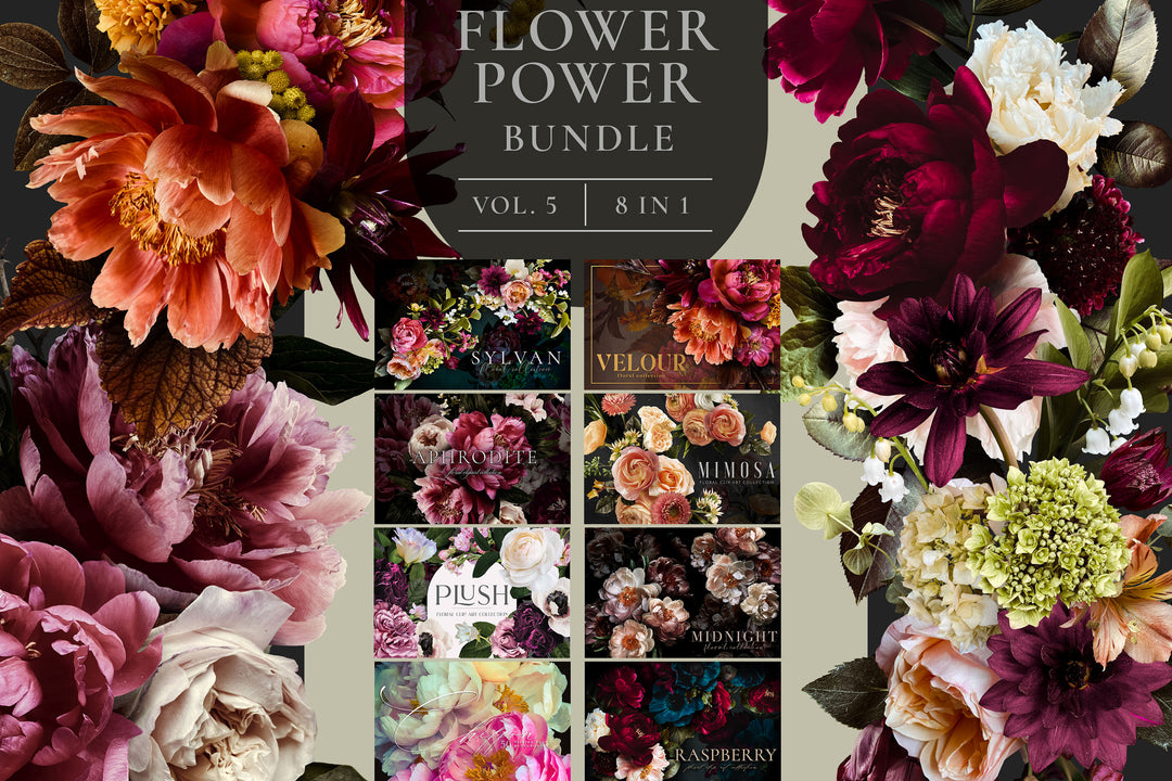 Flower Power Graphics Bundle Vol. 5