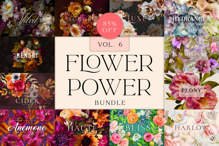 Flower Power Graphics Bundle Vol. 6