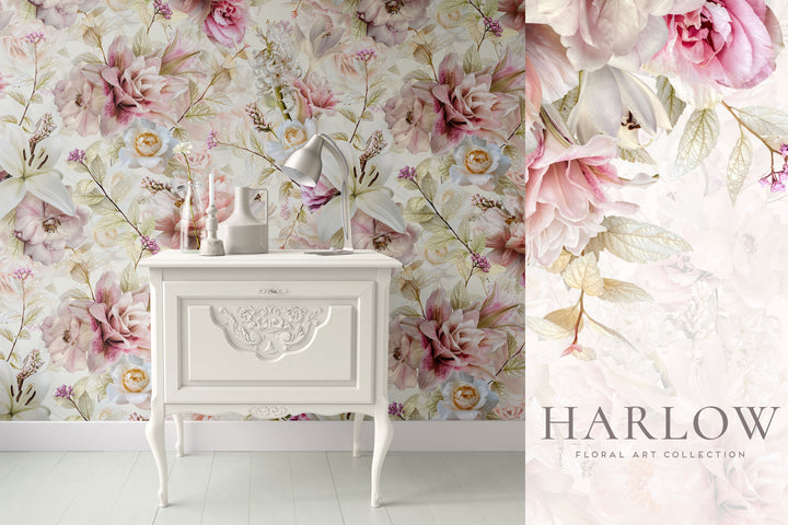 Harlow Floral Clip Art Graphics Collection