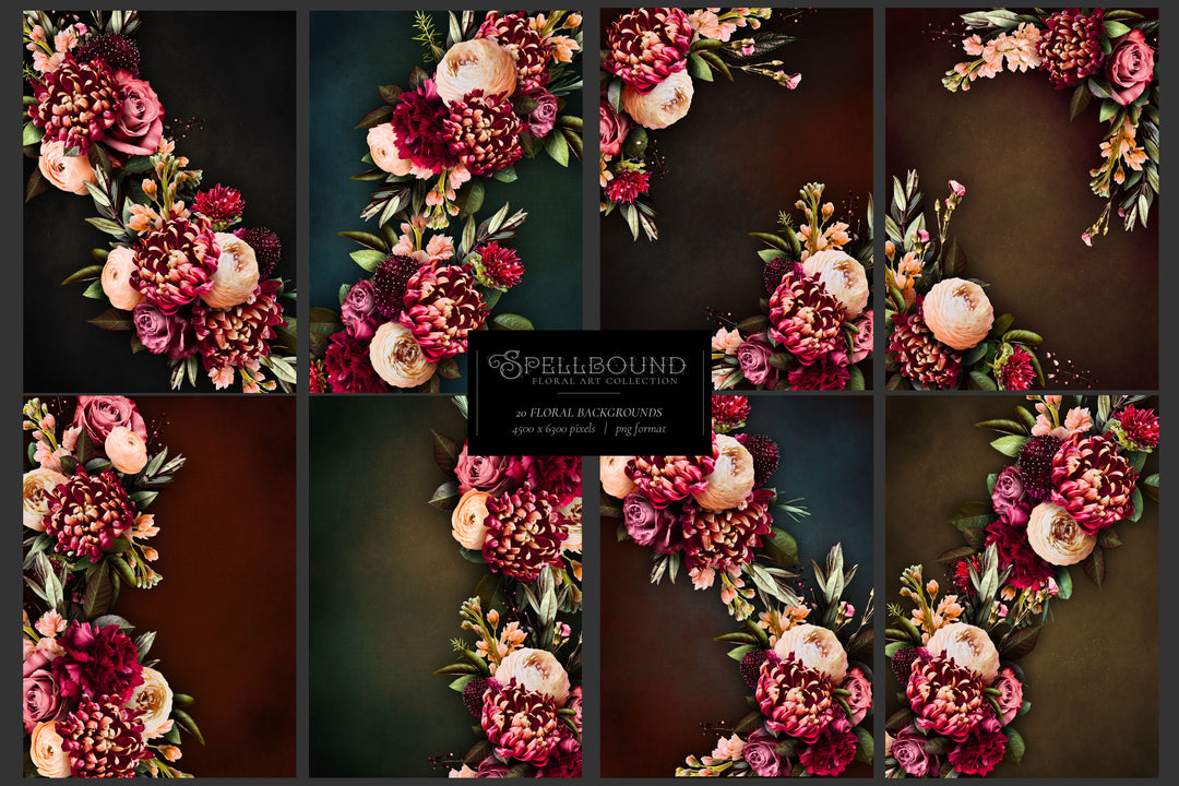 Spellbound Floral Clip Art Graphics Collection