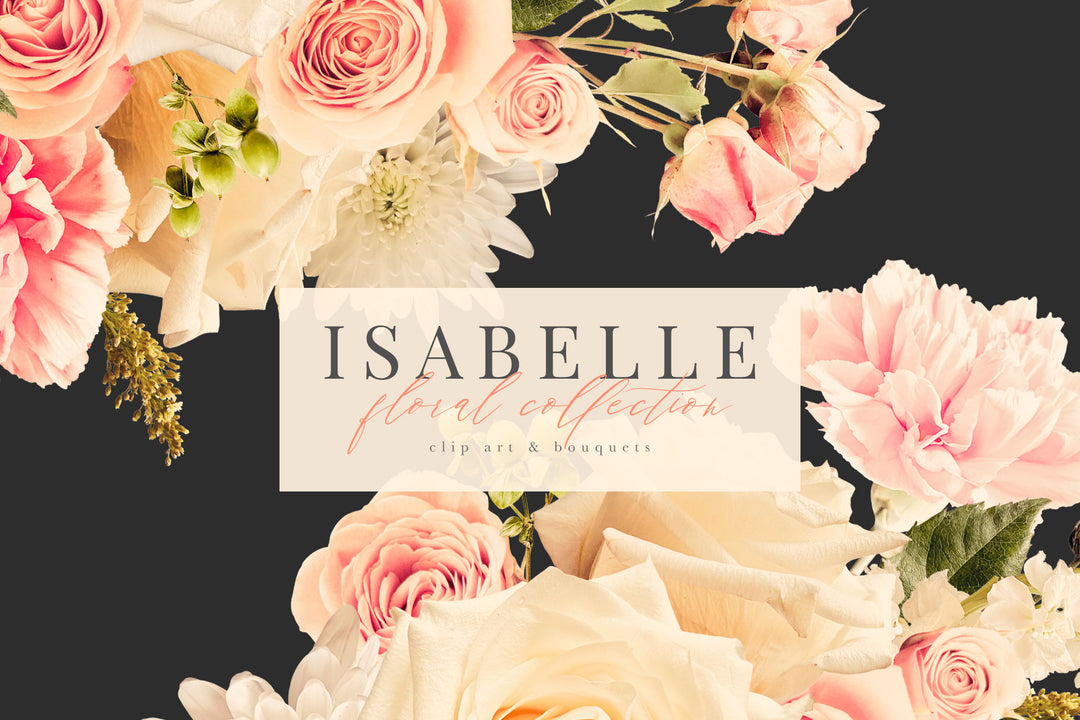 Isabelle Floral Clip Art Graphics Collection