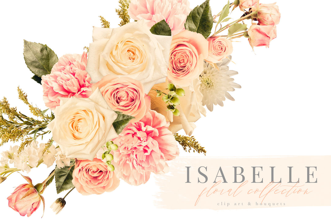 Isabelle Floral Clip Art Graphics Collection