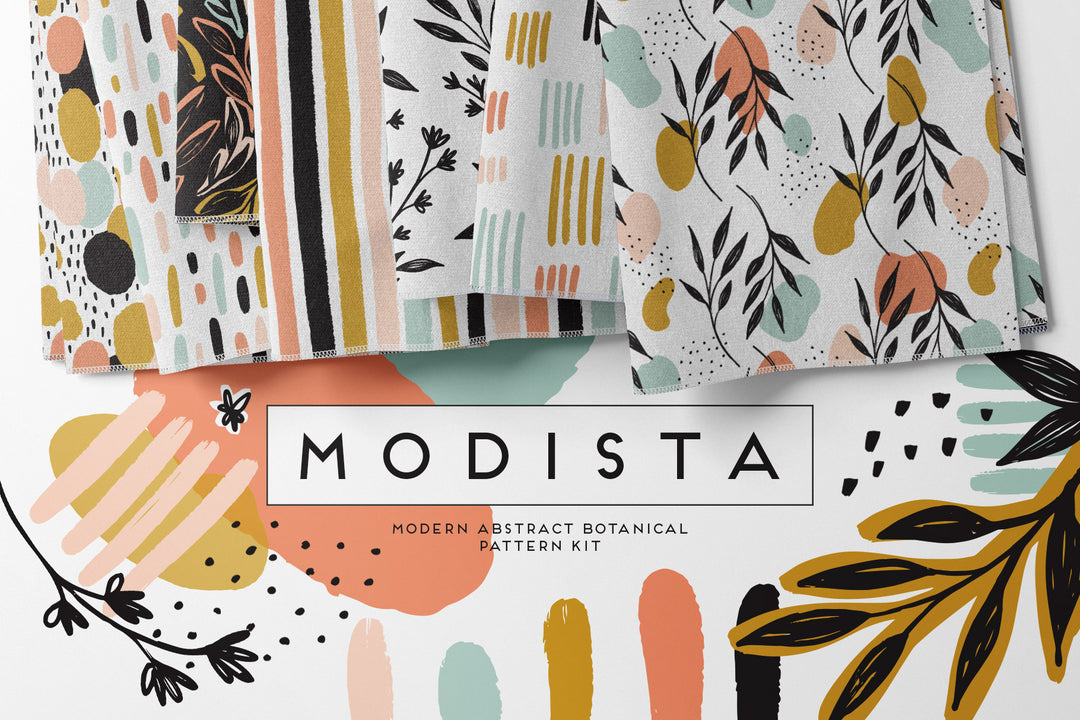 Modista Modern Abstract Botanical Pattern Kit