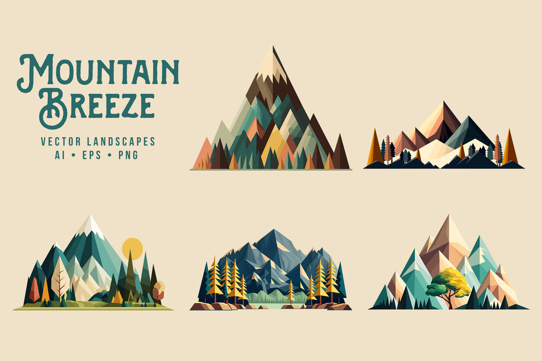 Mountain Breeze Vector Landscapes