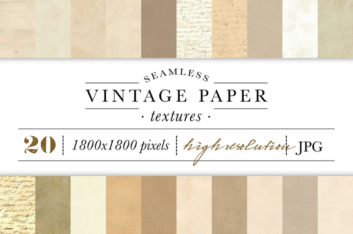 Seamless Vintage Paper Texture Graphics