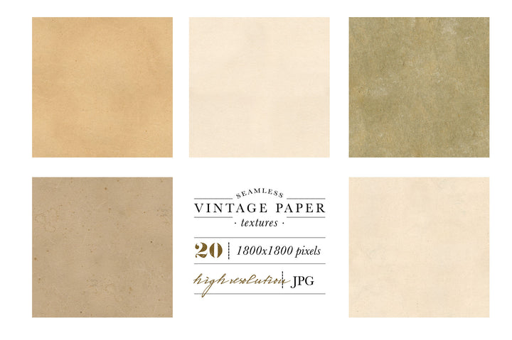 Seamless Vintage Paper Texture Graphics