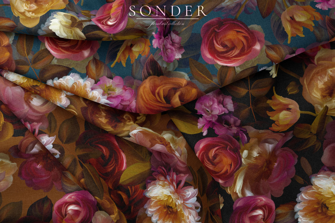 Sonder Oil Paint Floral Clip Art Graphics Collection