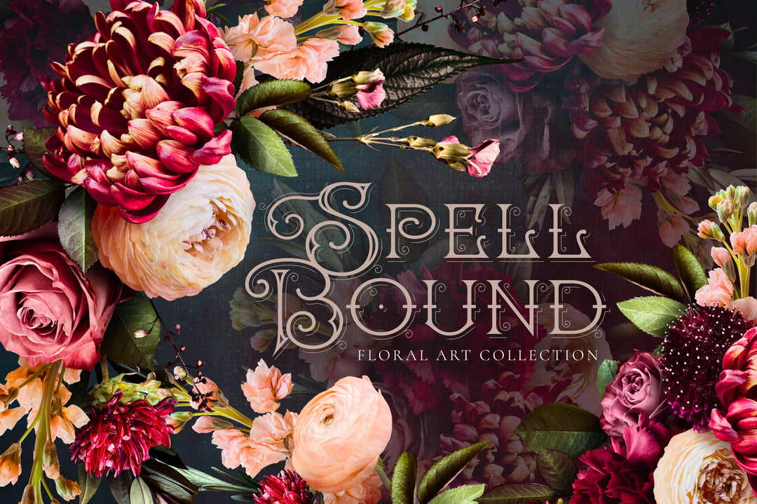 Spellbound Floral Clip Art Graphics Collection