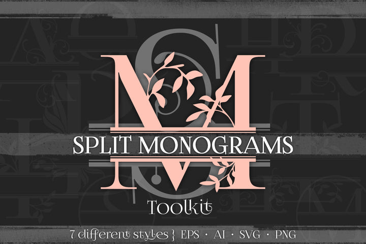Split Monograms Vector Toolkit