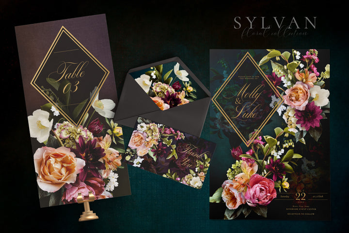 Sylvan Floral Clip Art Graphics Collection