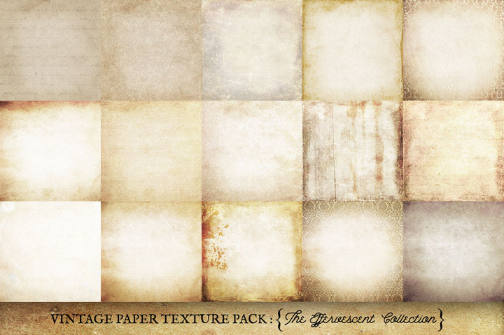 Vintage Paper Textures The Effervescent Collection