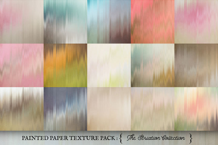 Painted Paper Textures The Striation Collection