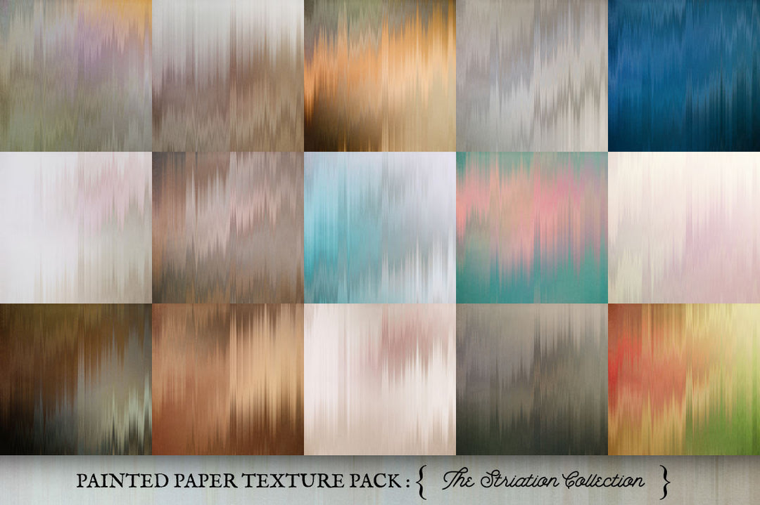 Painted Paper Textures The Striation Collection