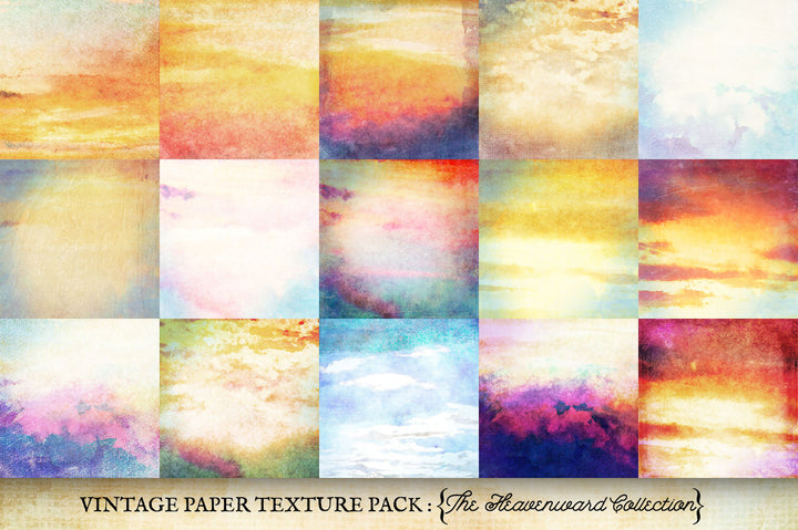 Vintage Paper Textures The Heavenward Collection