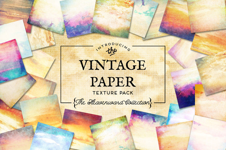 Vintage Paper Textures The Heavenward Collection