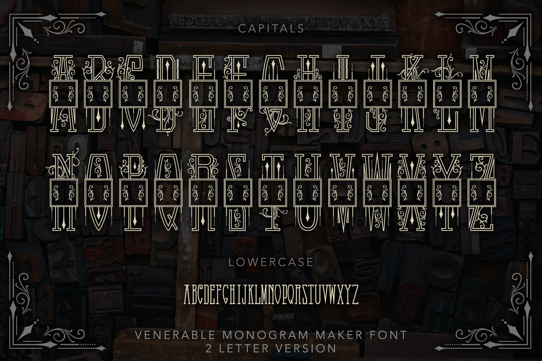 Venerable Monogram Maker Font Kit