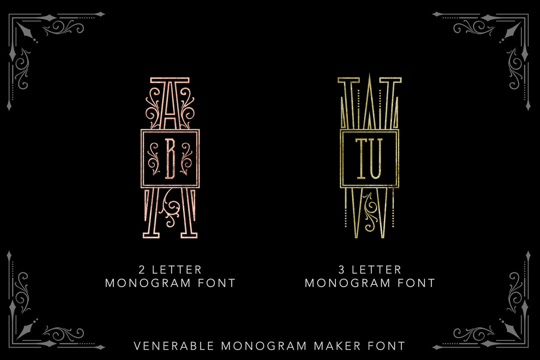 Venerable Monogram Maker Font Kit