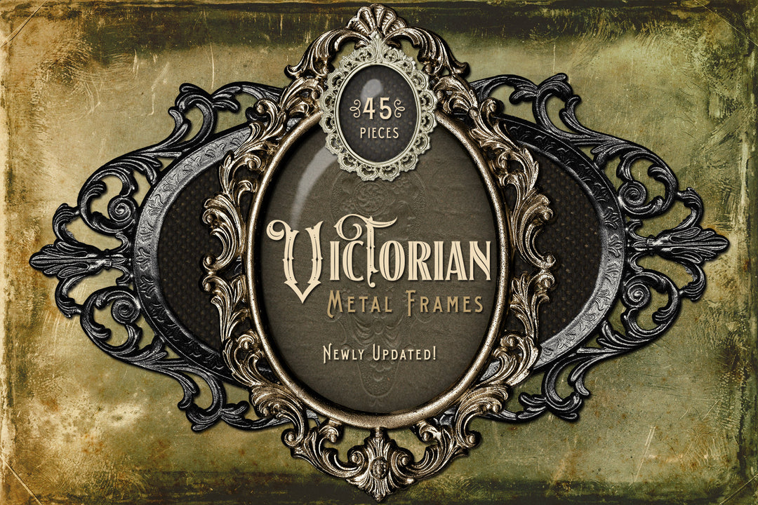 Victorian Metal Frames Digital Graphics