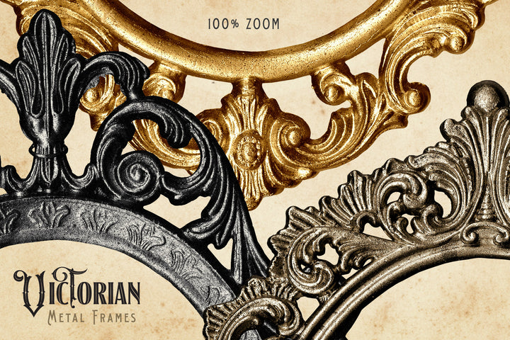 Victorian Metal Frames Digital Graphics