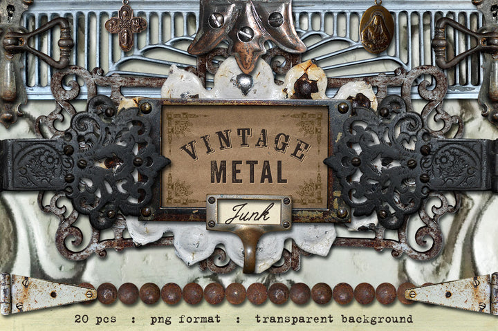 Vintage Metal Junk Graphics Set 3