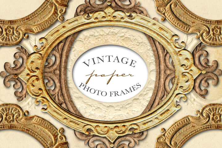 Scrolled Paper Frames Royalty-Free Graphics