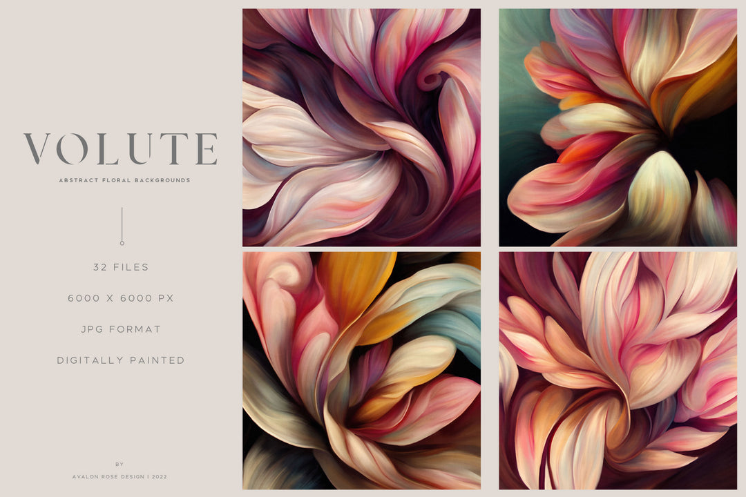 Volute Abstract Floral Background Texture Graphics